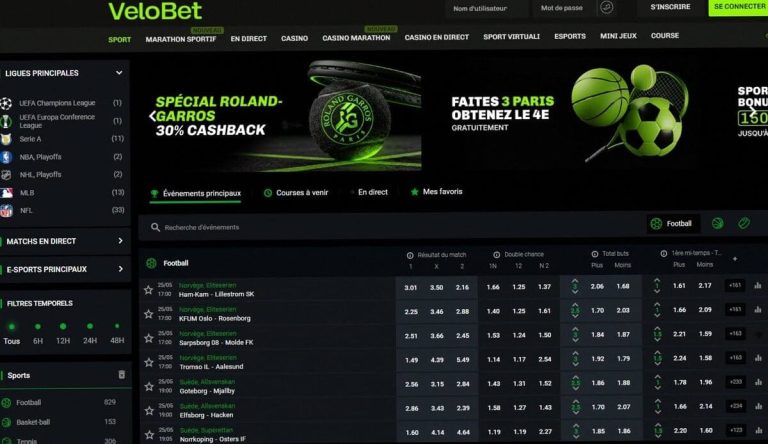 paris sportifs Velobet Casino